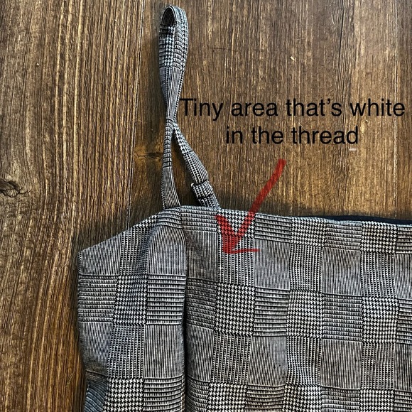 Forever 21 Black Gray Plaid Mini Dress Women's Large‎ Sleeveless Checkered Lined - Picture 10 of 14